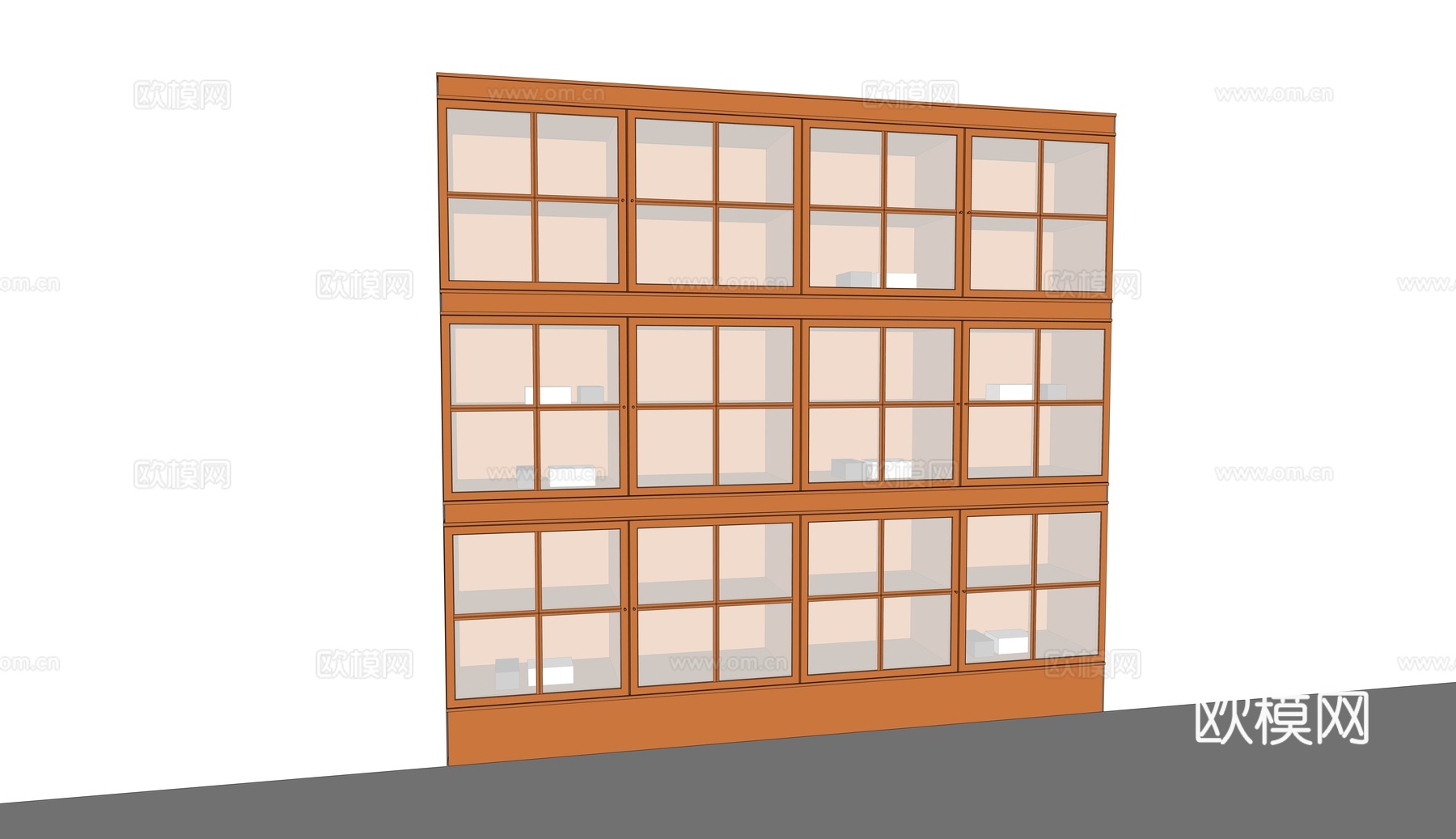 邮轮柜  复古  中古 高级su模型