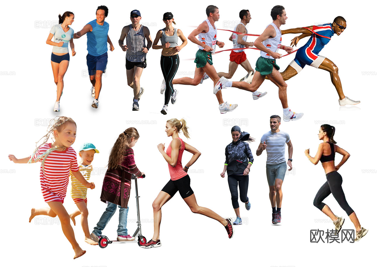 奔跑姿态人物下载