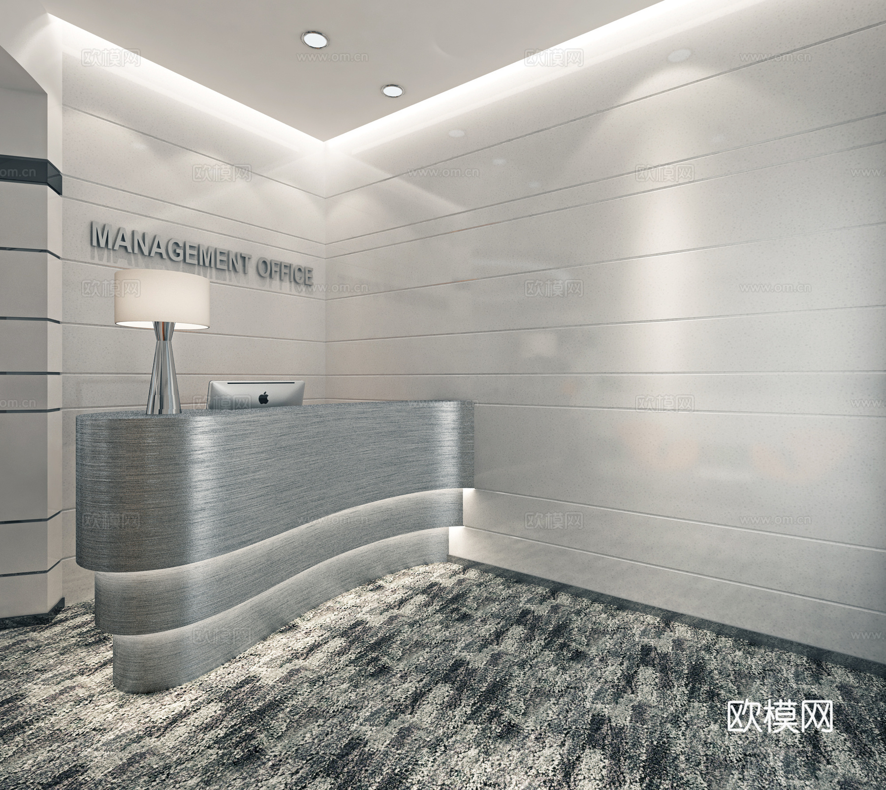 办公室 最新全套施工图 效果图合集cad施工图