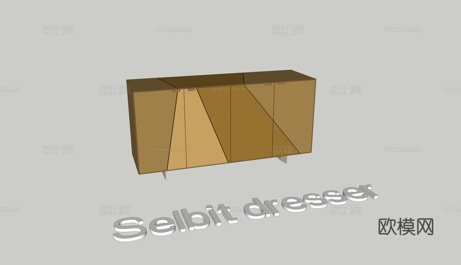 DResser边柜 餐边柜su模型