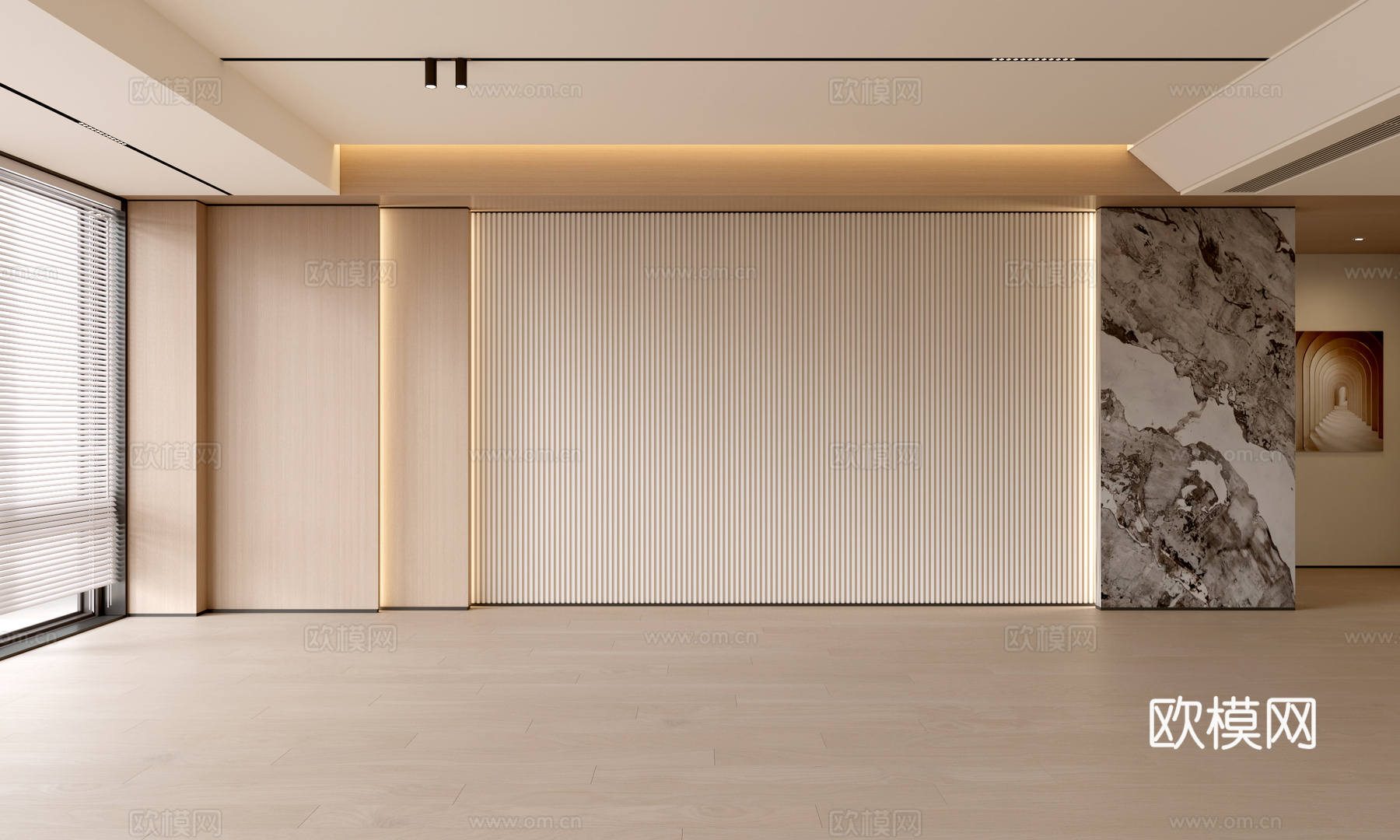 现代客厅 奶油客厅 沙发背景墙 客厅背景 奶油风背景墙su模型