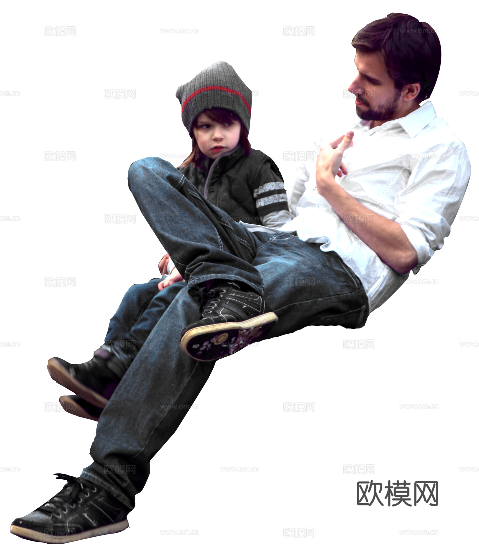 免扣效果图人物下载（渲染图5）