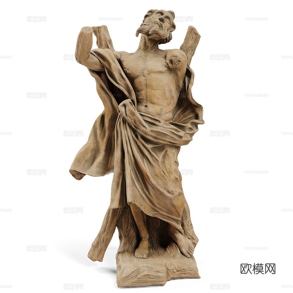 经典雕塑埃尔科莱·费拉塔《圣安德鲁殉道》3d模型下载