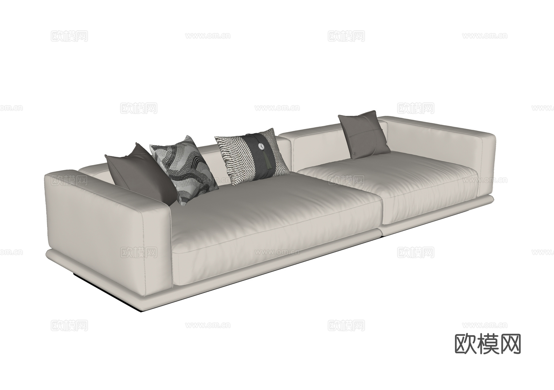 现代客厅沙发su模型