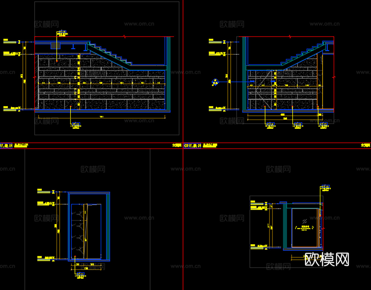 最新10套售楼处施工图附效果图2026合集cad施工图