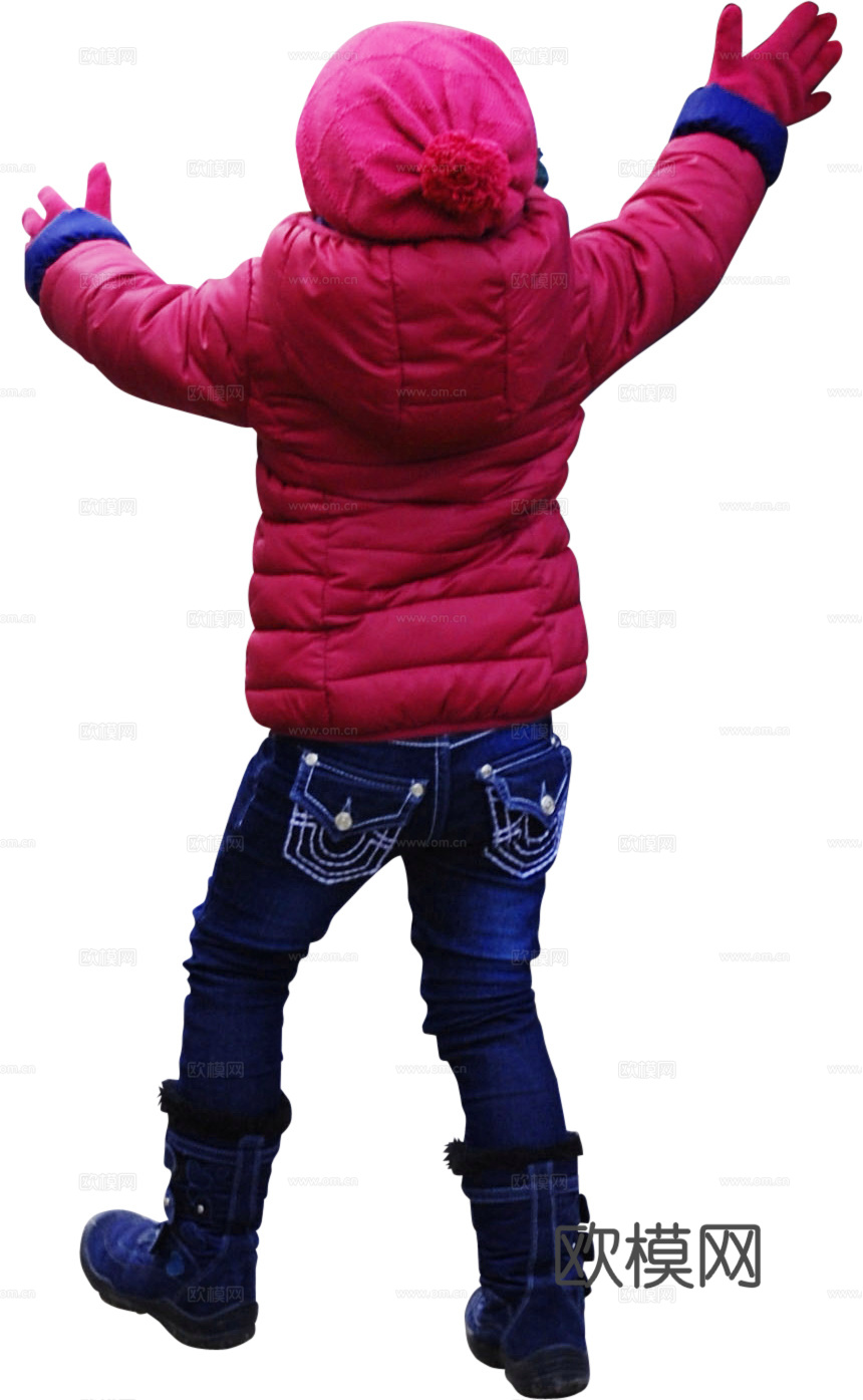 小孩儿童免扣人物下载（渲染图3）