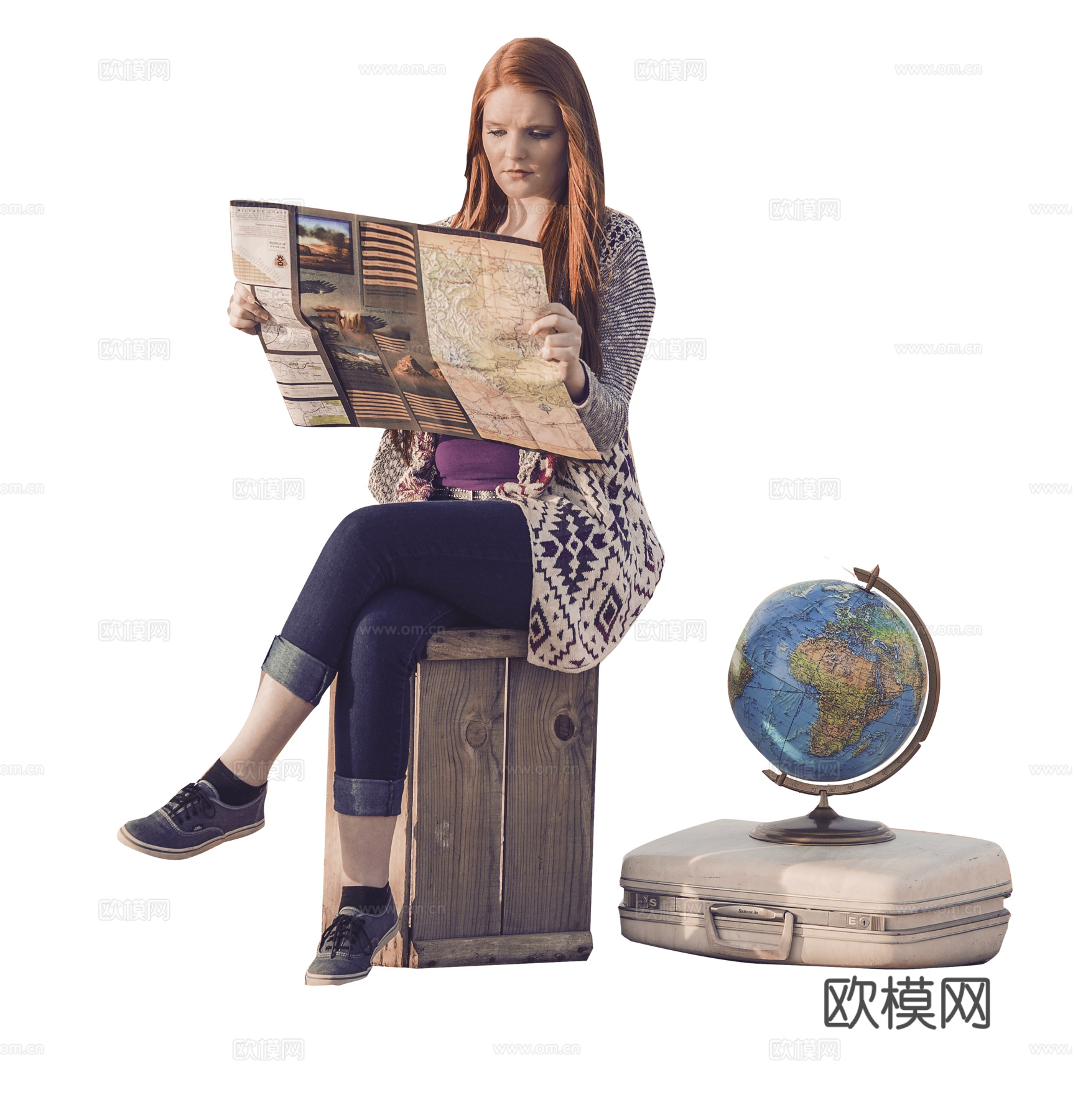 免扣效果图人物下载（渲染图7）