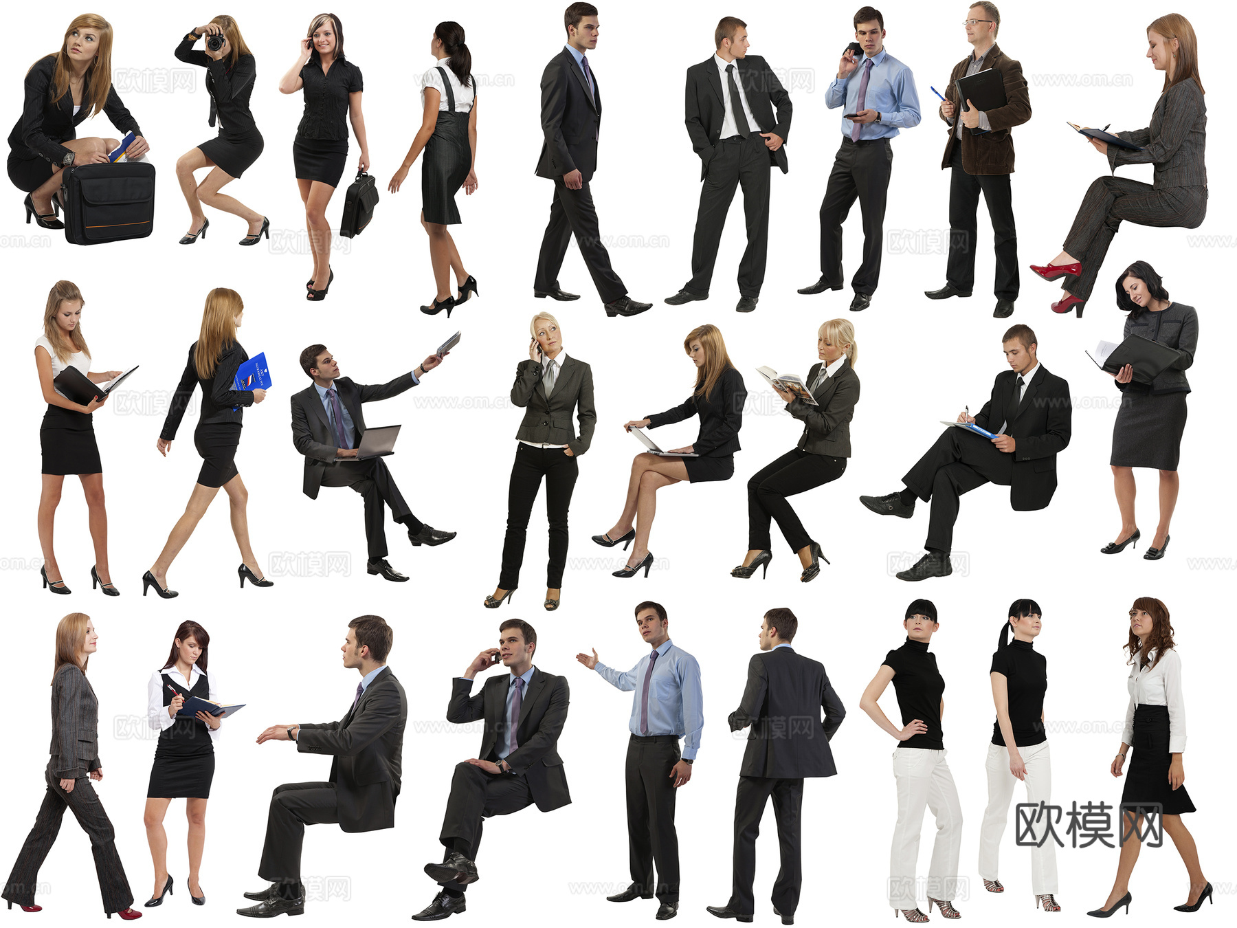 商务办公白领人物