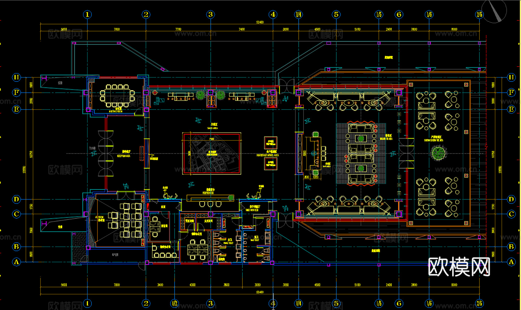 10套售楼处施工图附效果图最新整理合集cad施工图