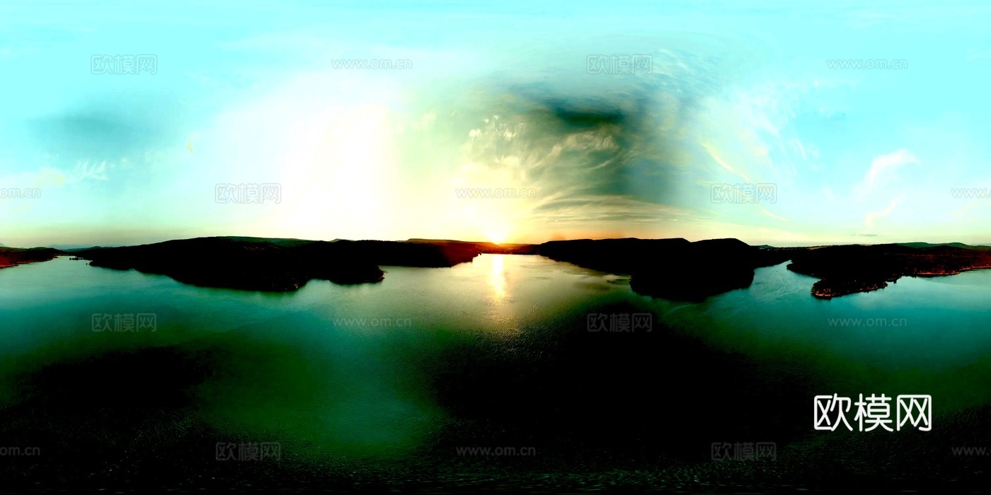 湖泊 郊区 户外 风景 天空HDR