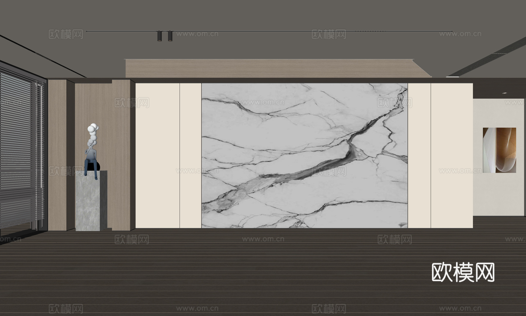 现代客厅 奶油客厅 沙发背景墙 客厅背景 奶油风背景墙su模型