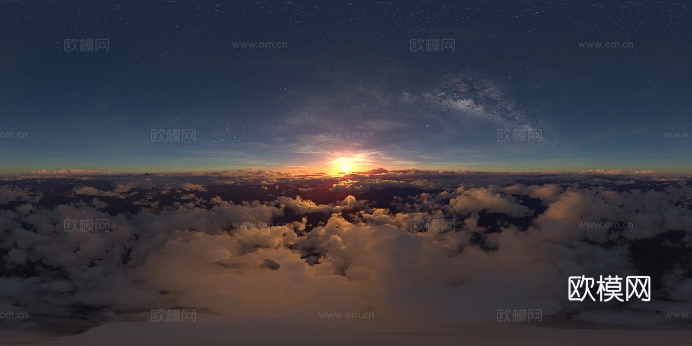 日出 户外 郊区 荒野HDR