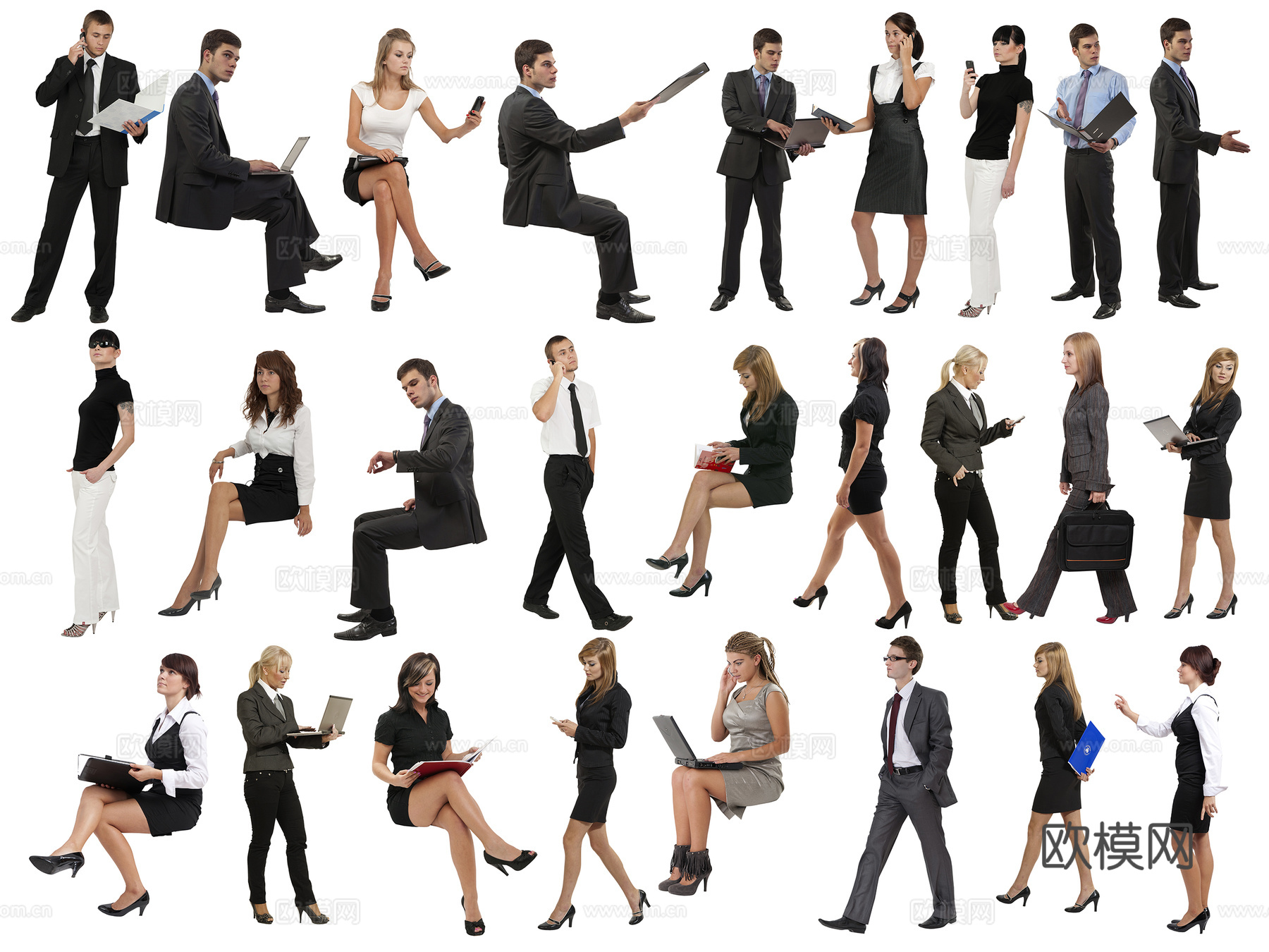 商务办公白领人物