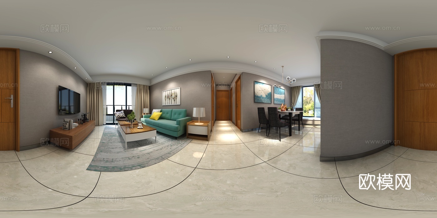 现代 公寓 环境HDR