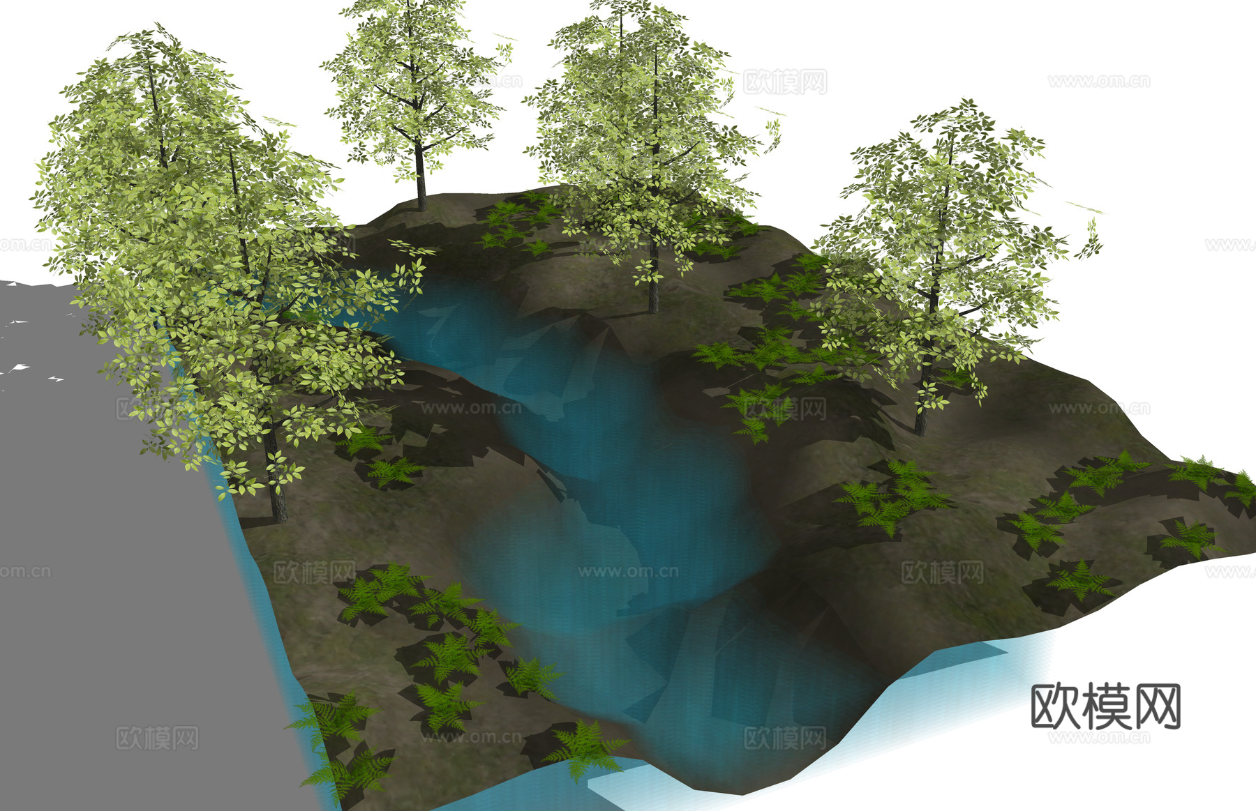 景观 美丽乡村 示范区 居住区 地产 景观小品 户外景观 公su模型
