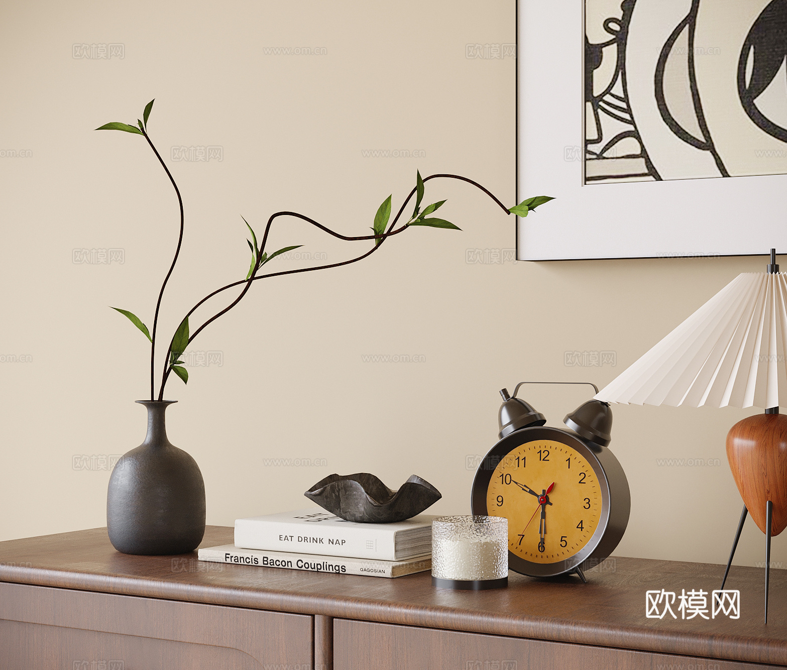 现代饰品摆件su模型