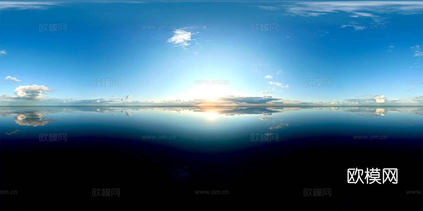 湖面 水面 天空 晴天HDR