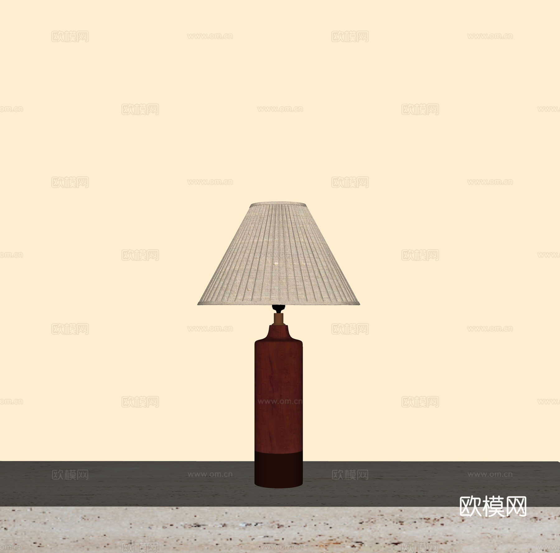 侘寂风台灯 床头台灯 客厅台灯 复古台灯 艺术台灯 书房台灯su模型