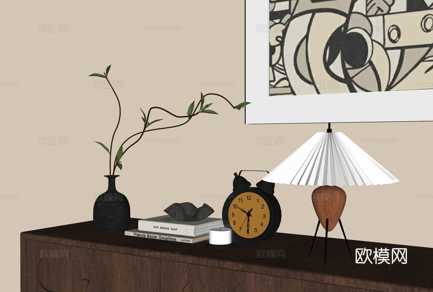 现代饰品摆件su模型