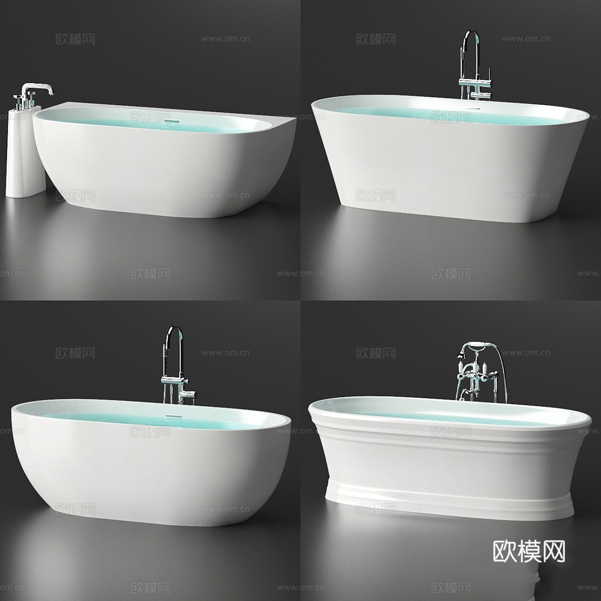 Ravak 浴室套装3d模型下载