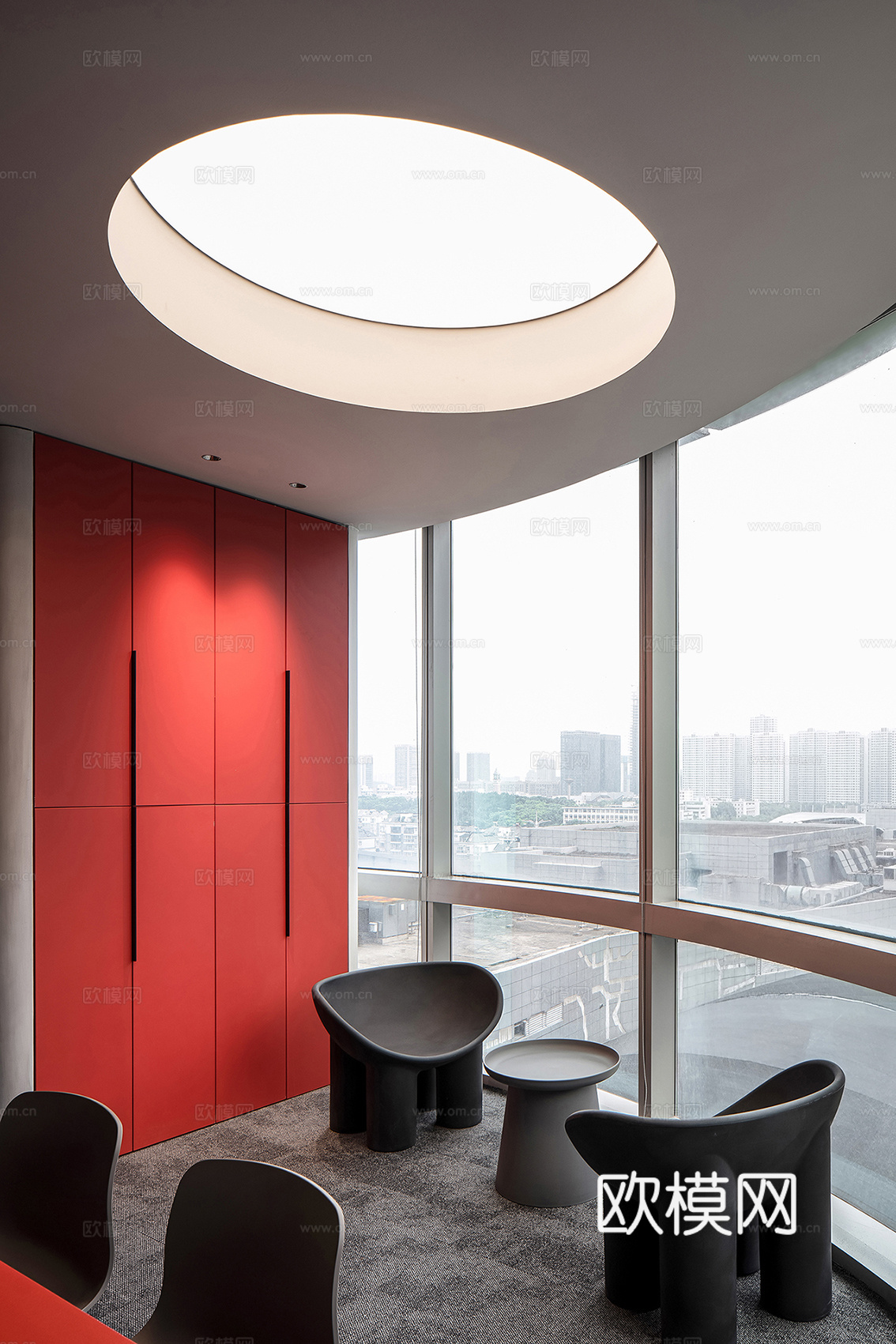 办公室 工作室 最新全套施工图 效果图合集cad施工图