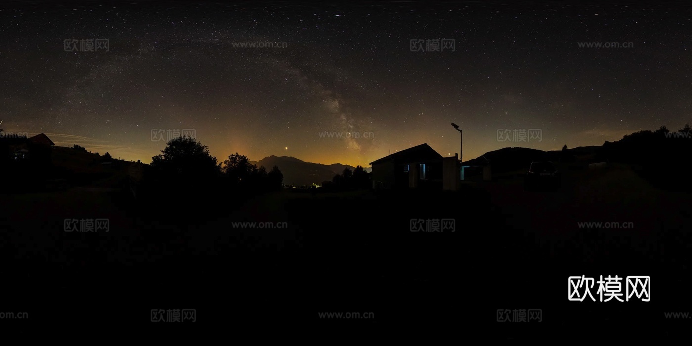 晚上 天空 星空 户外 银河HDR