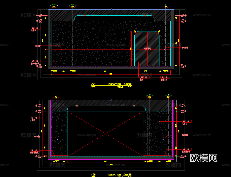 10套售楼处施工图CAD附效果图cad施工图