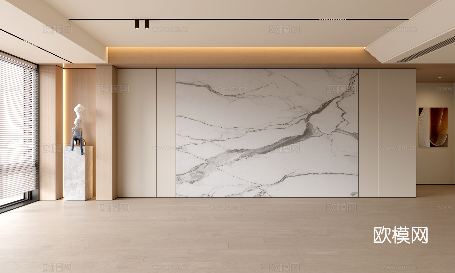 现代客厅 奶油客厅 沙发背景墙 客厅背景 奶油风背景墙su模型