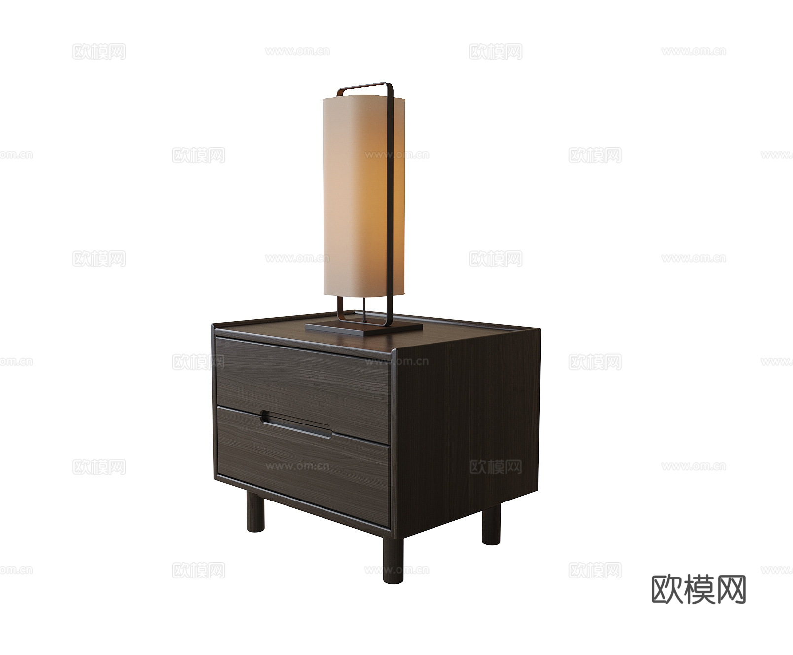 现代床头柜su模型