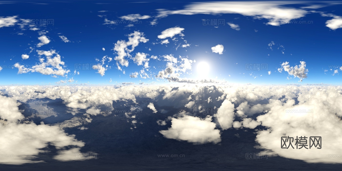 天空 云海 晴天 HDR