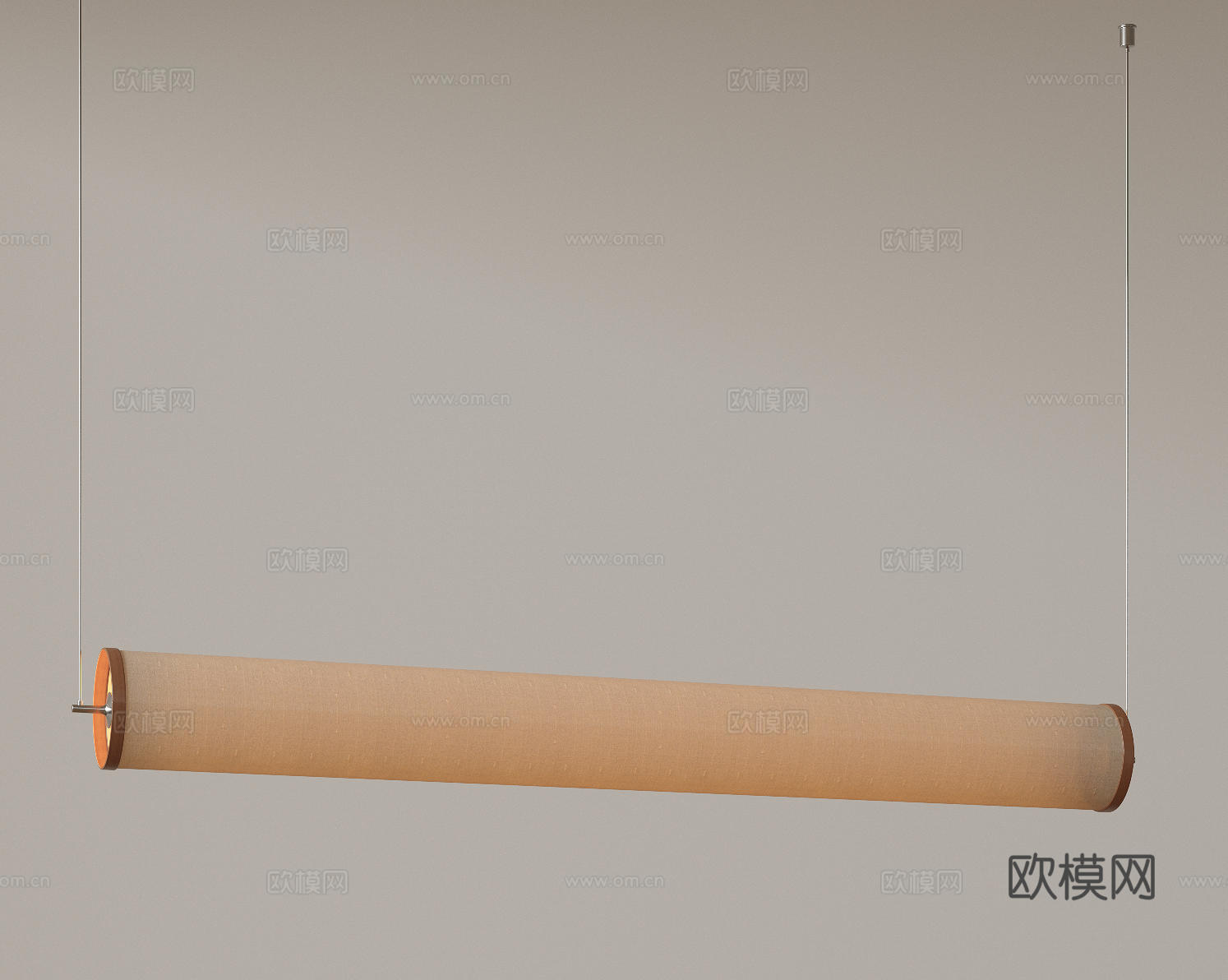 现代中古吊灯 极简奶油风吊灯 北欧简约吊灯 餐厅吊灯 长条吊su模型