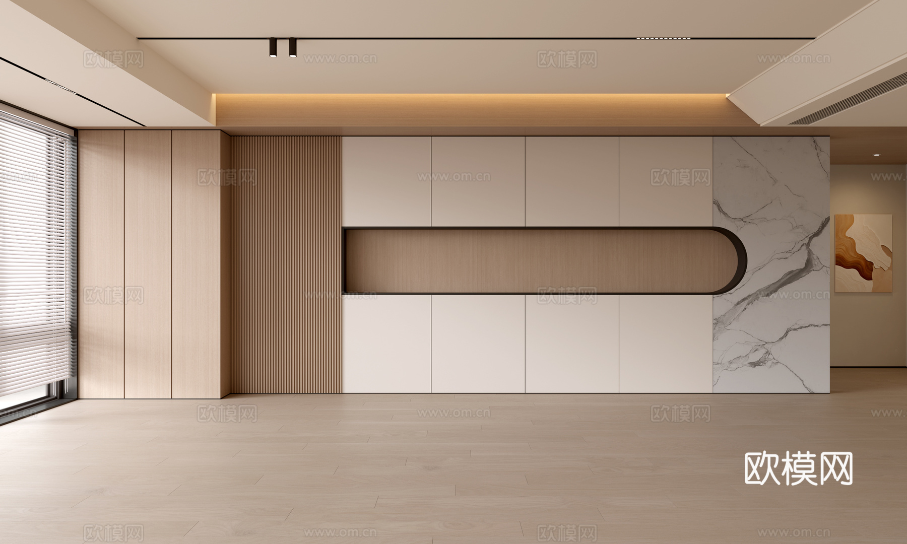 现代客厅 奶油客厅 沙发背景墙 客厅背景 奶油风背景墙su模型