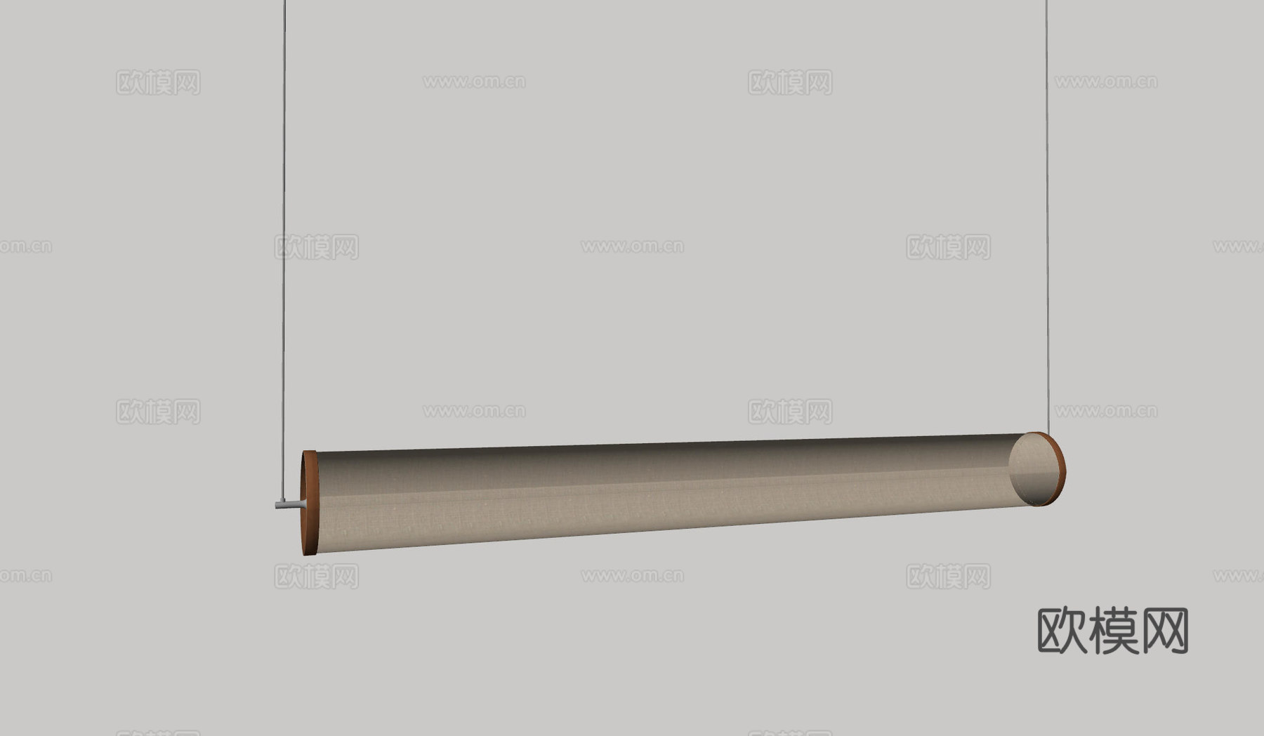 现代中古吊灯 极简奶油风吊灯 北欧简约吊灯 餐厅吊灯 长条吊su模型