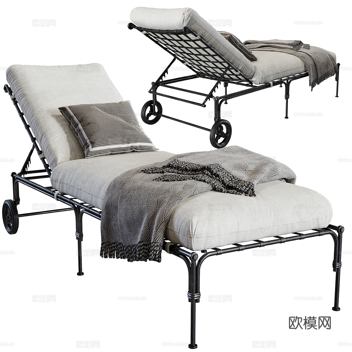 Sifas_kross_甲板椅3d模型下载