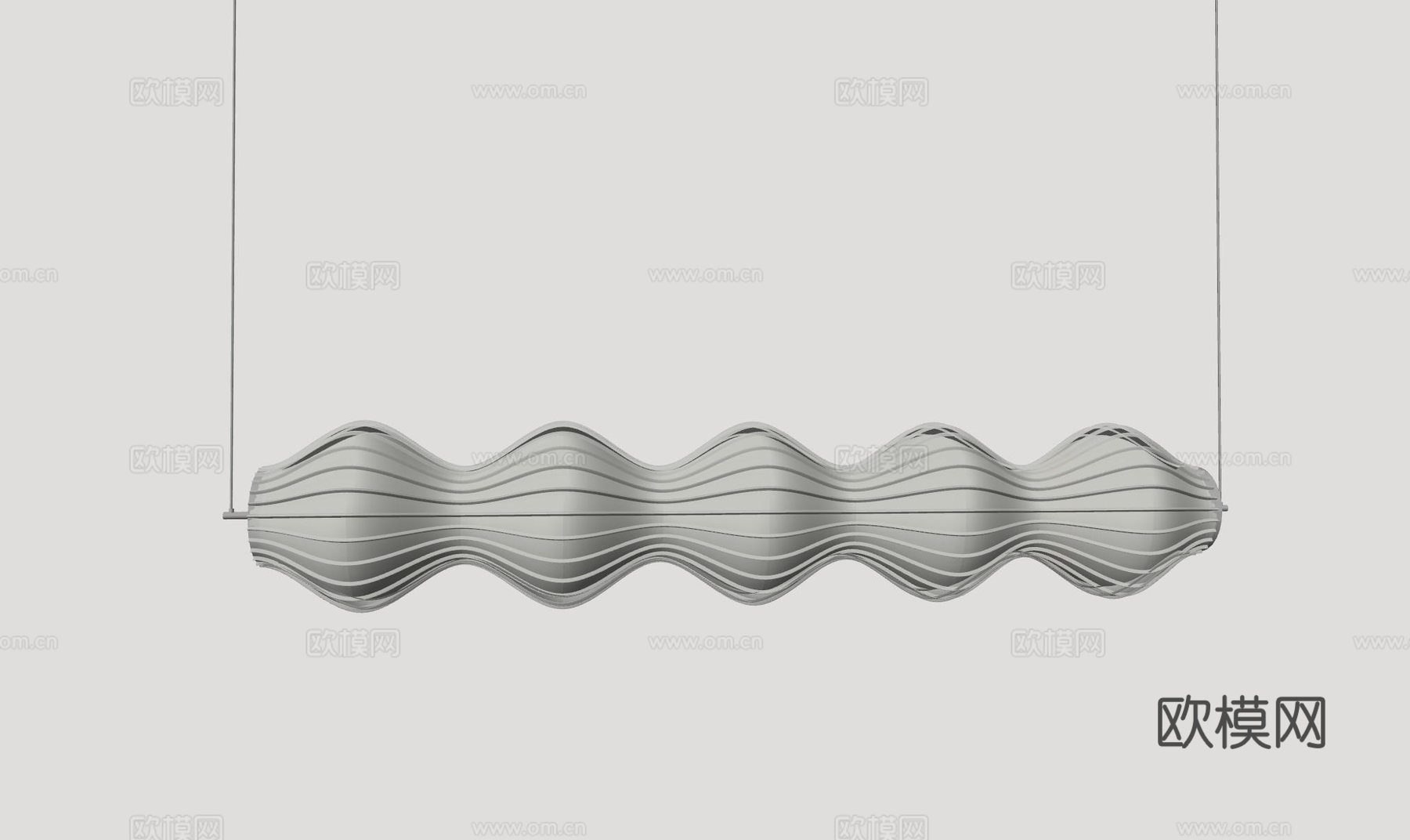 现代中古吊灯 极简奶油风吊灯 北欧简约吊灯 餐厅吊灯 长条吊su模型