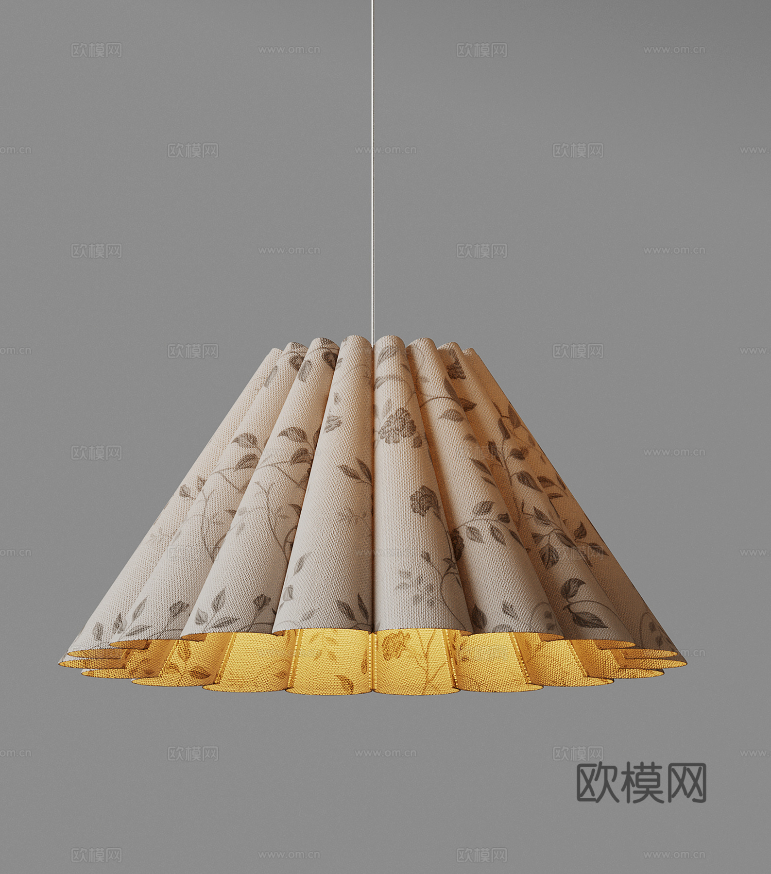 现代极简吊灯 中古奶油风吊灯 北欧简约吊灯 餐厅吊灯 卧室艺su模型下载（渲染图1）