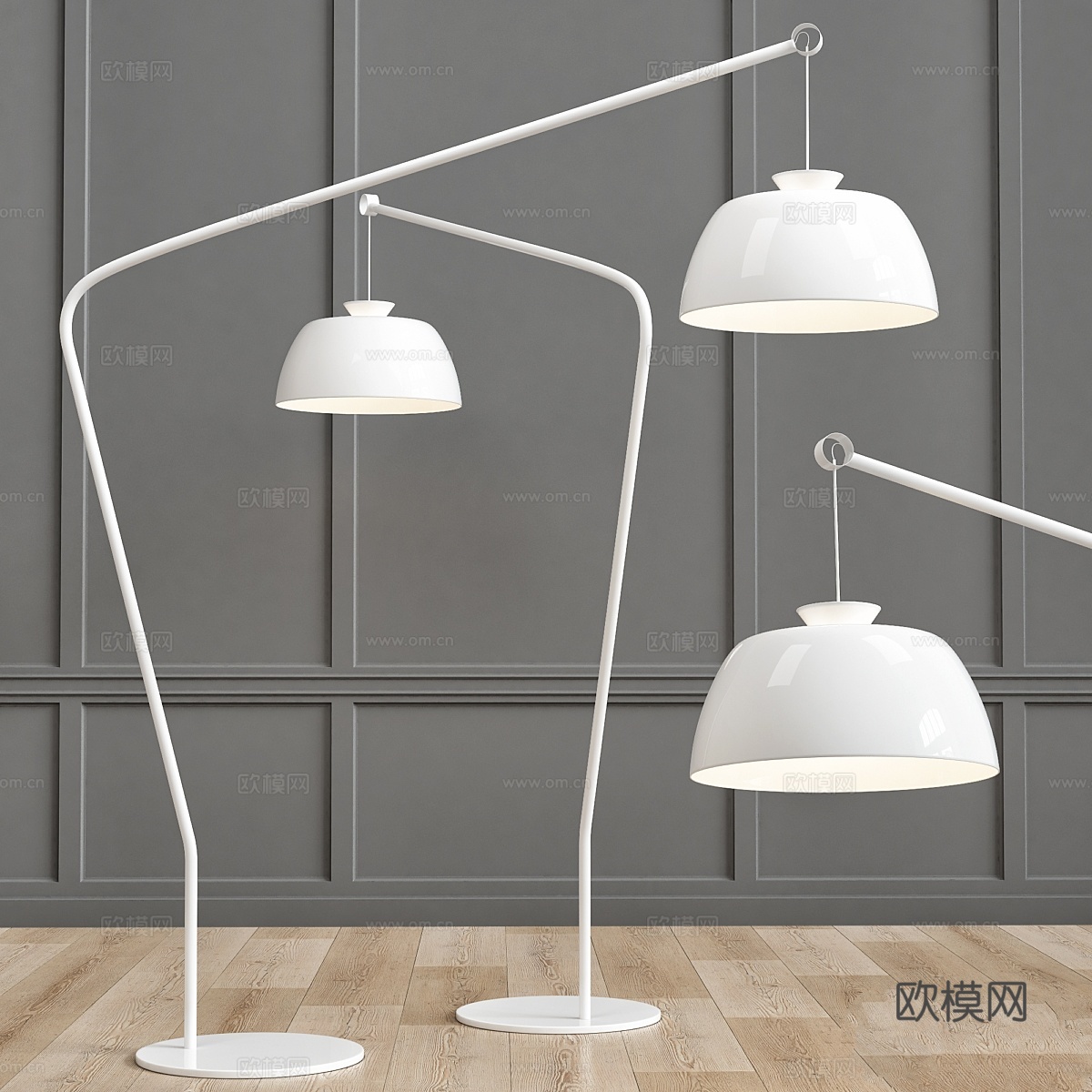 卡利加里斯Arpege落地灯3d模型下载
