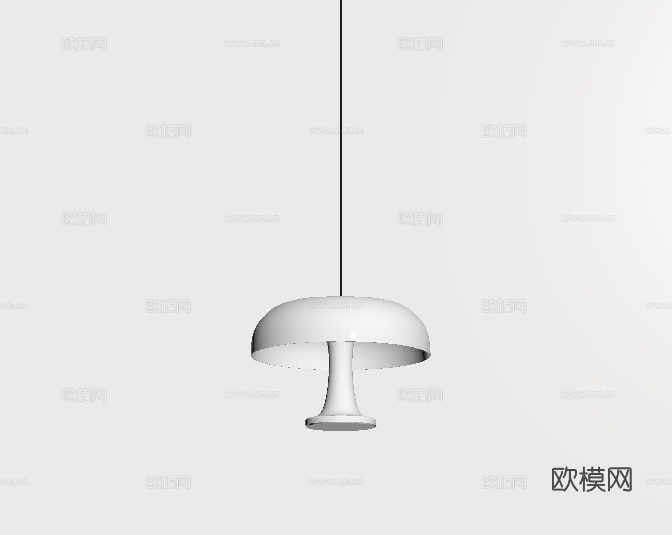 现代极简吊灯 中古奶油风吊灯 北欧简约吊灯 餐厅吊灯 卧室艺su模型