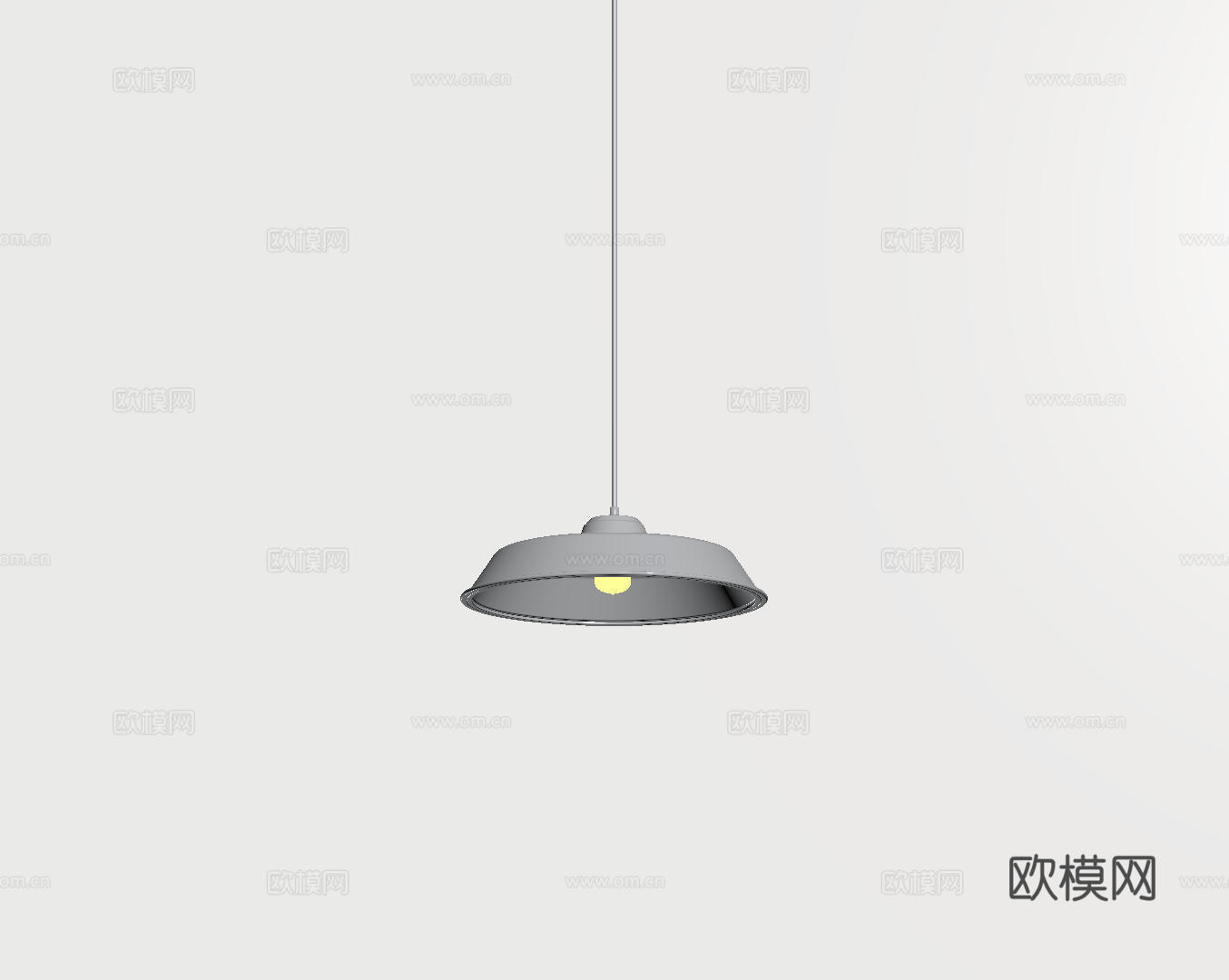 现代极简吊灯 中古奶油风吊灯 北欧简约吊灯 餐厅吊灯 卧室艺su模型下载（渲染图2）