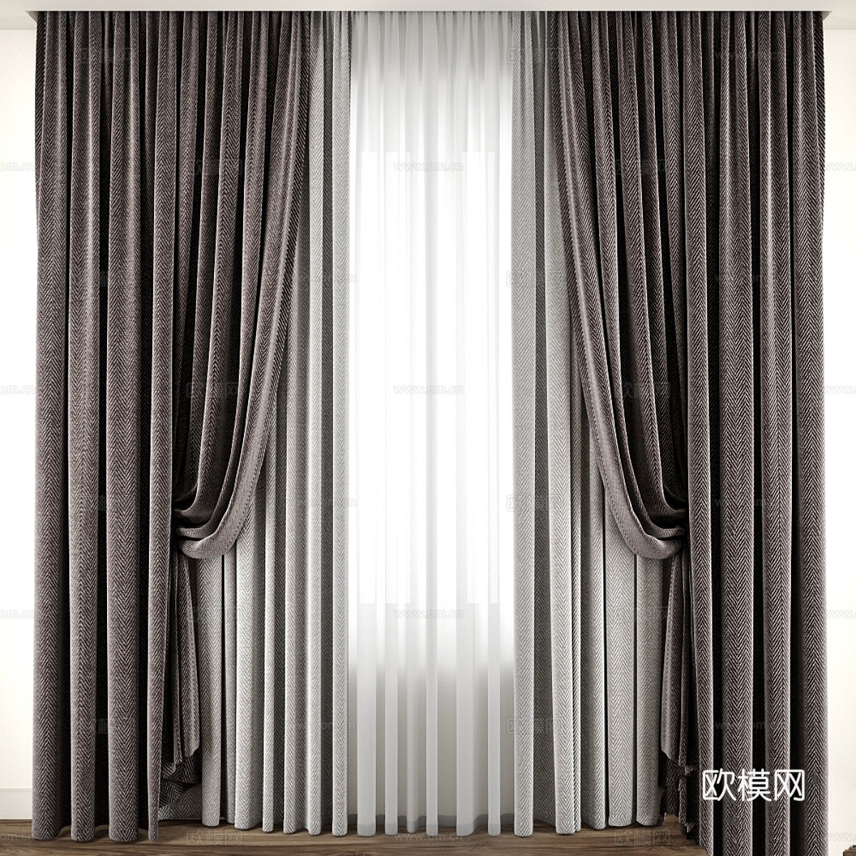 窗帘 903d模型