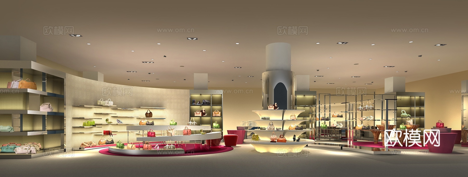 服装店专卖店 最新全套施工图 效果图合集cad施工图