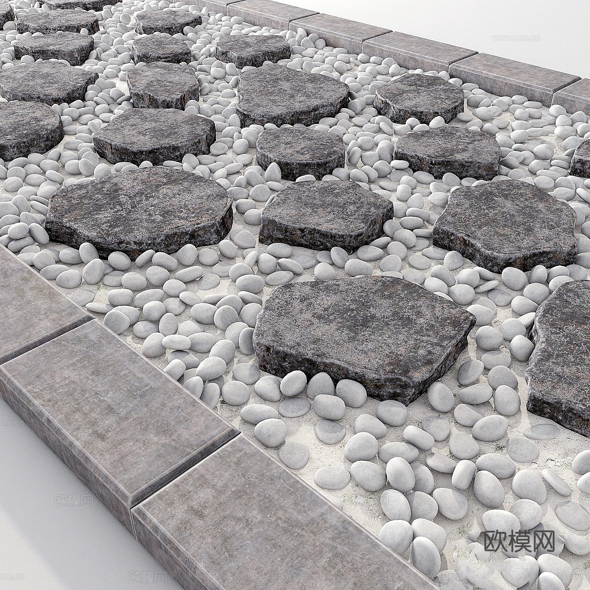 道路石材3d模型