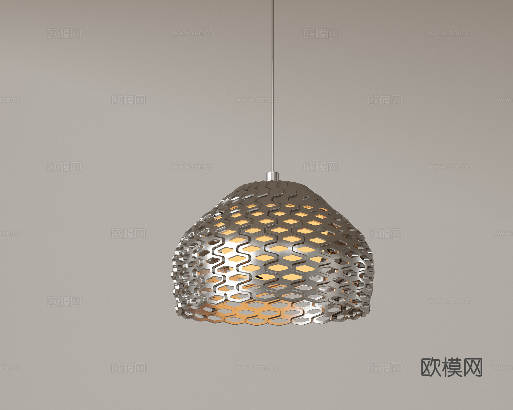 现代极简吊灯 中古奶油风吊灯 北欧简约吊灯 餐厅吊灯 卧室艺su模型下载（渲染图1）