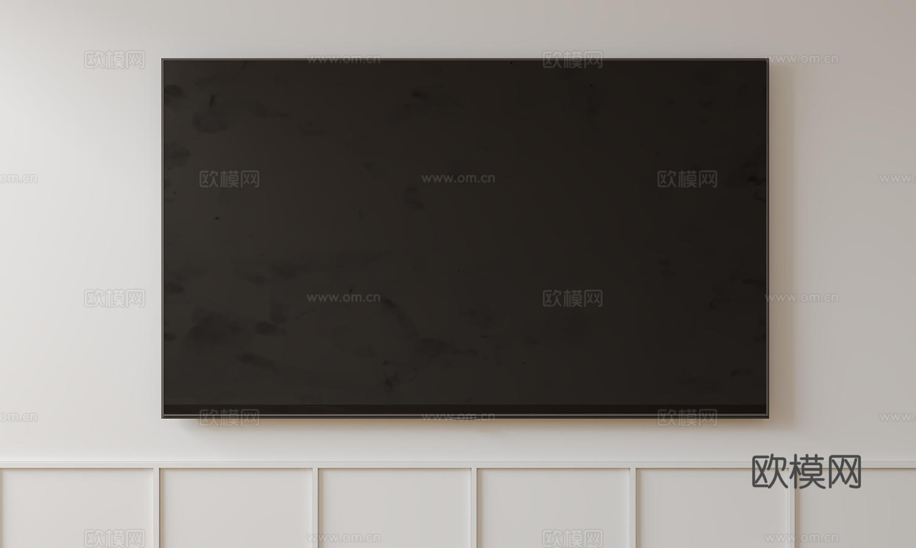 现代电视机 移动电视 激光电视 显示屏 壁挂式电视su模型