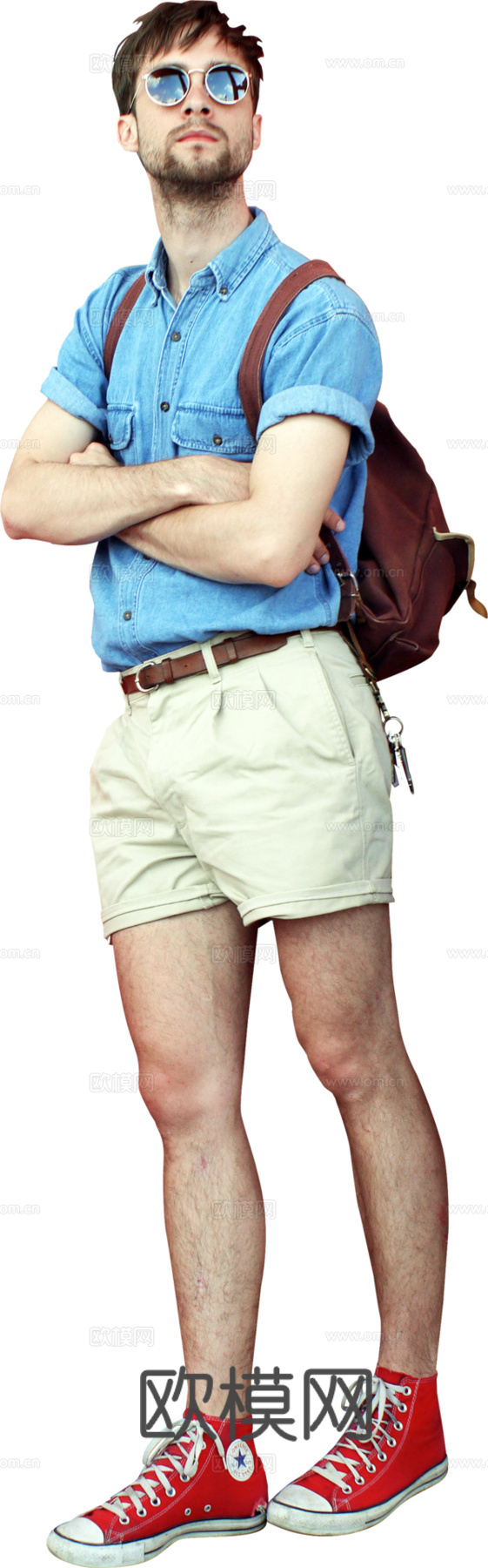 免扣休闲人物下载（渲染图2）