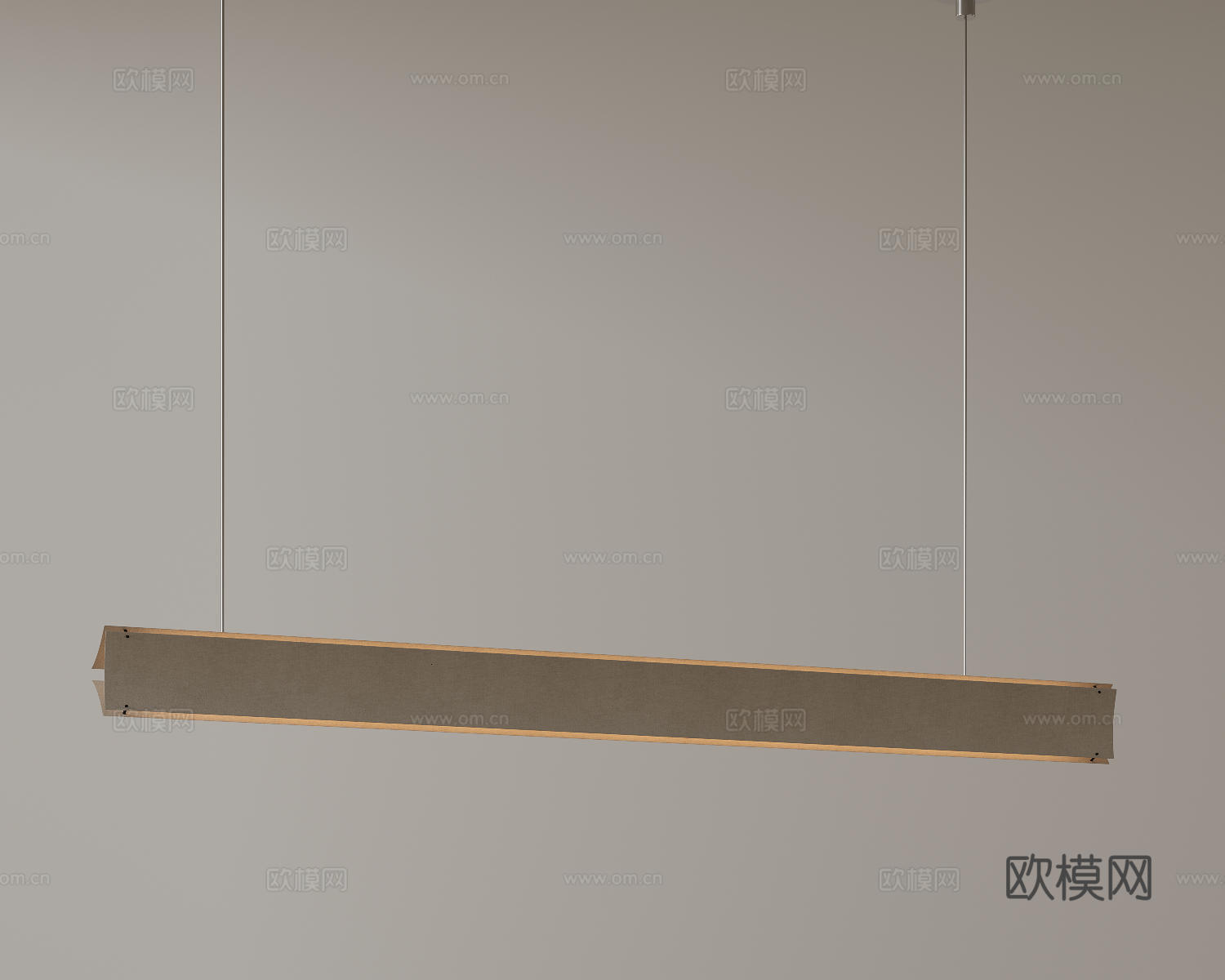 现代中古吊灯 极简奶油风吊灯 北欧简约吊灯 餐厅吊灯 长条吊su模型