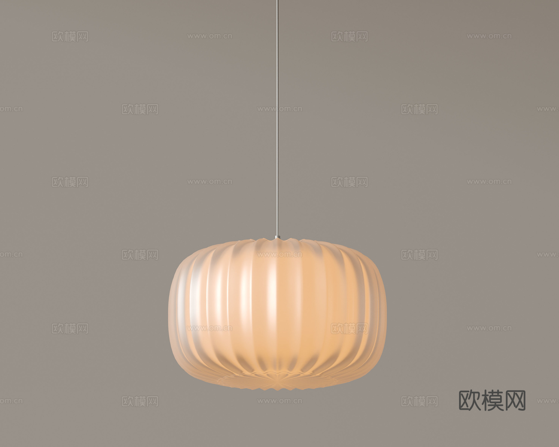 现代极简吊灯 中古奶油风吊灯 北欧简约吊灯 餐厅吊灯 卧室艺su模型下载（渲染图1）