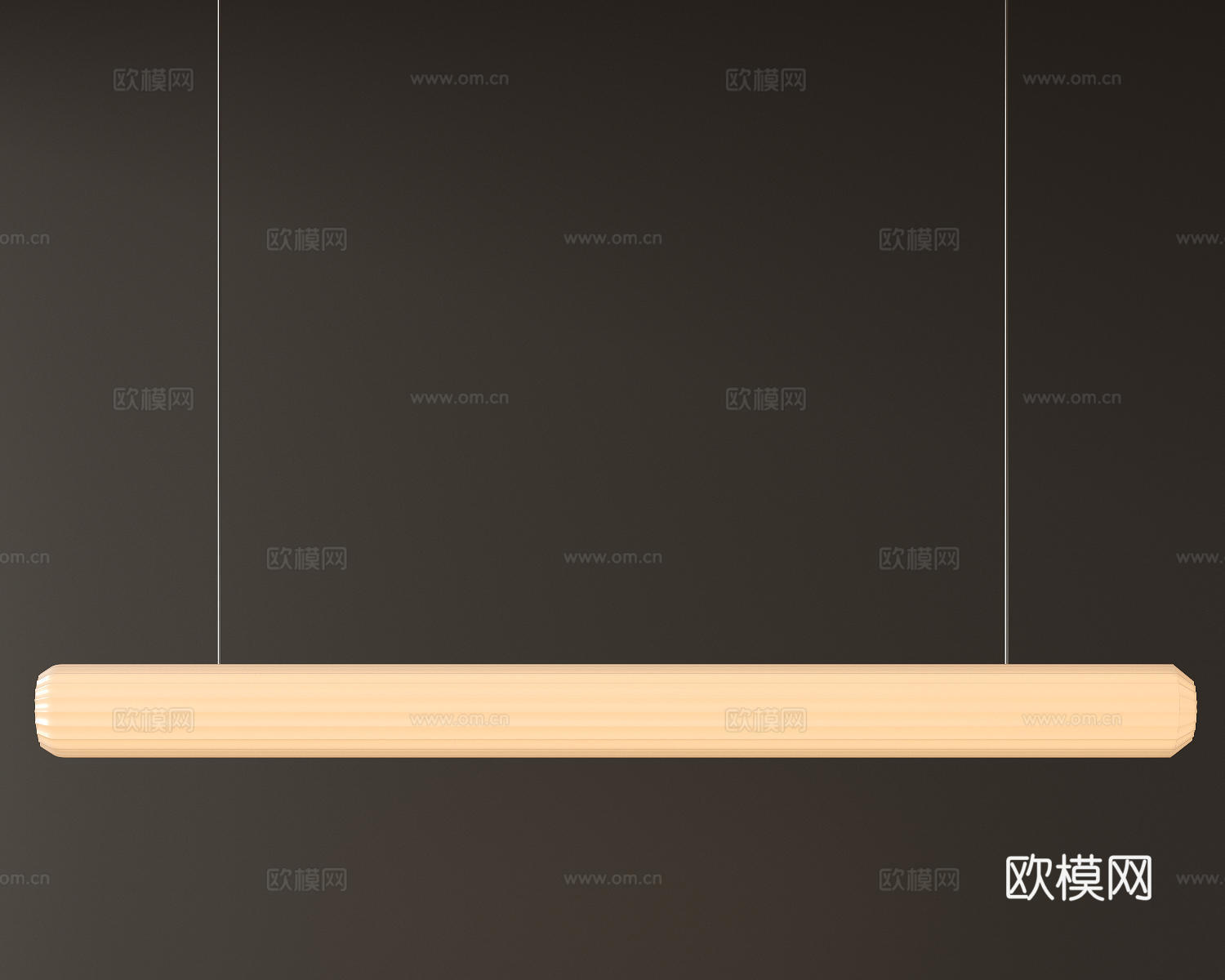 现代中古吊灯 极简奶油风吊灯 北欧简约吊灯 餐厅吊灯 长条吊su模型