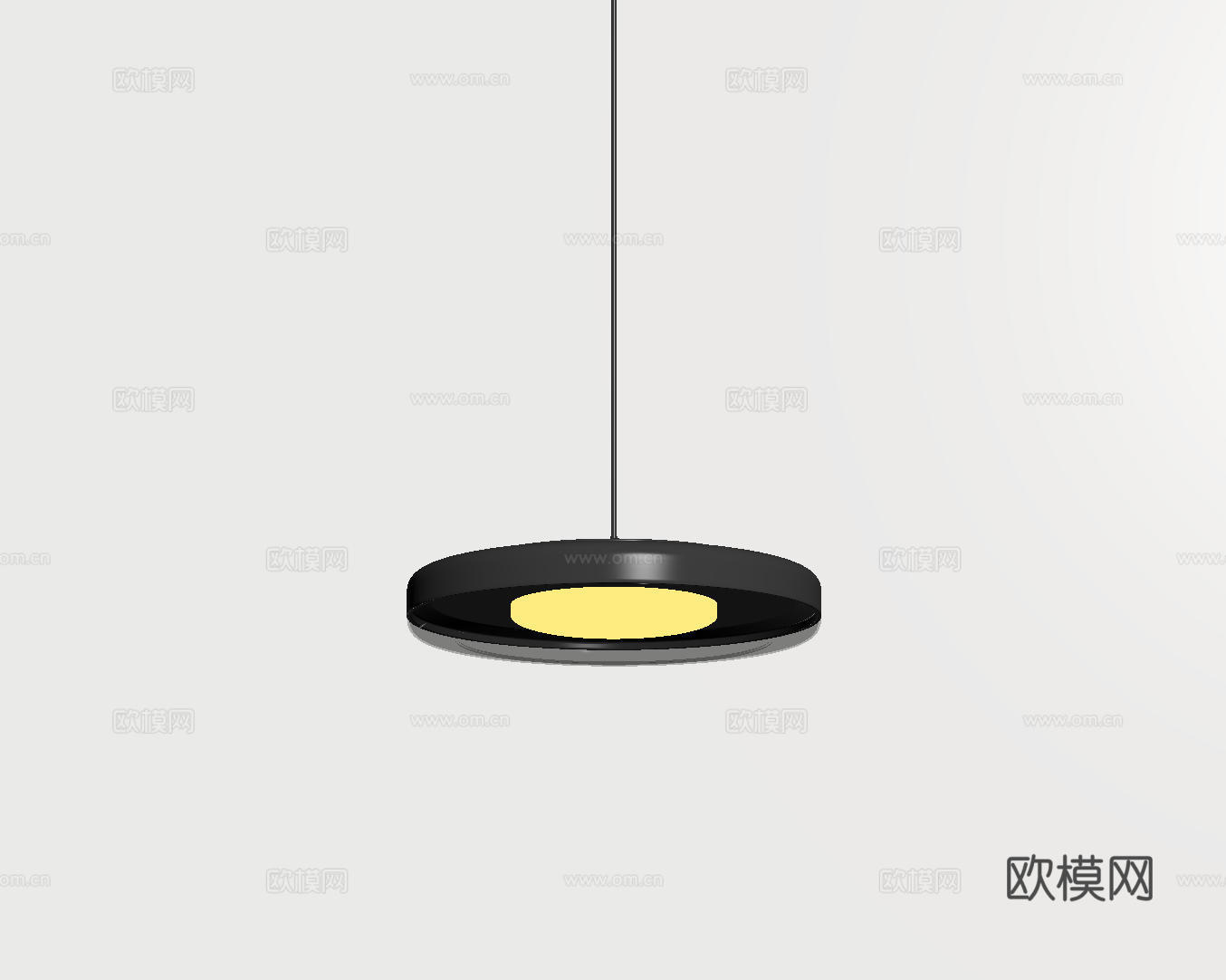 现代极简吊灯 中古奶油风吊灯 北欧简约吊灯 餐厅吊灯 卧室艺su模型下载（渲染图2）