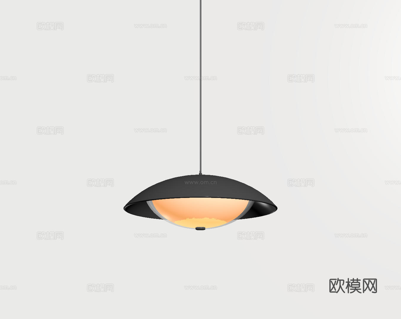 现代极简吊灯 中古奶油风吊灯 北欧简约吊灯 餐厅吊灯 卧室艺su模型下载（渲染图2）